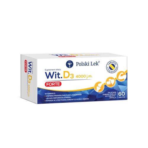 Wit. D3 4000 j.m. Forte, 60 tabletek