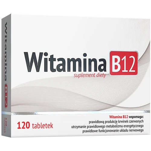 Witamina B12, 120 tabletek - Metylokobalamina w tabletkach