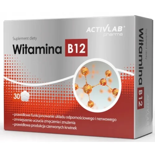 Witamina B12 Activlab Pharma, 30 tabletek - Suplement diety z witaminą B12
