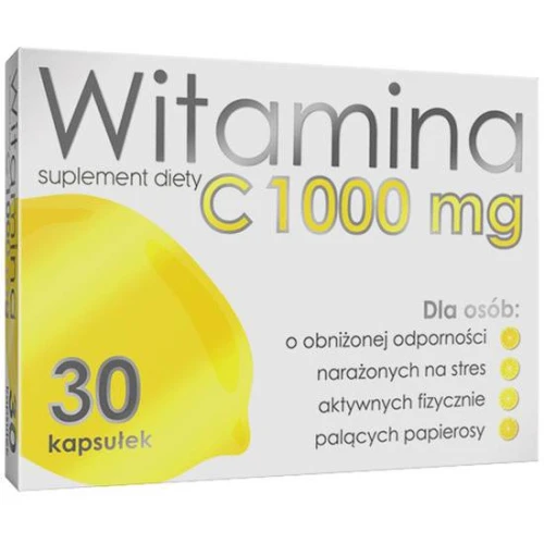Witamina C Alg Pharma 1000 mg, 30 kapsułek  - Suplement diety z wysoką dawką witaminy C