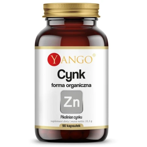 Yango Cynk - forma organiczna, 90 kapsułek - Organiczny pikolinian dla odporności i skóry