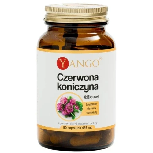Yango Czerwona Koniczyna, 90 kapsułek - Naturalne wsparcie kobiet w okresie menopauzy