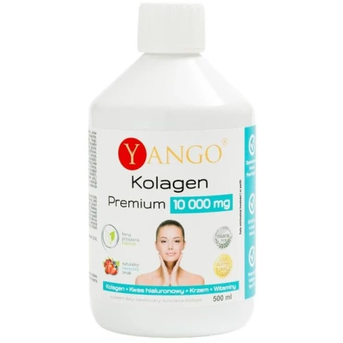 Yango Kolagen Premium 10000 mg, 500 ml - Kolagen rybi z kwasem hialuronowym i witaminami