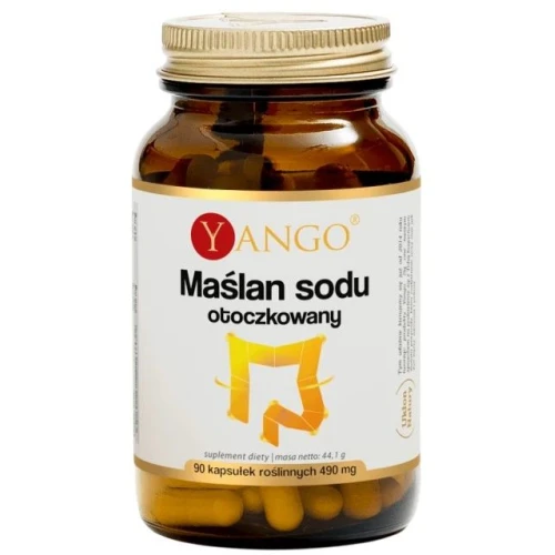 Yango Maślan sodu otoczkowany, 90 kapsułek - Dla zdrowia jelit i komfortu trawiennego