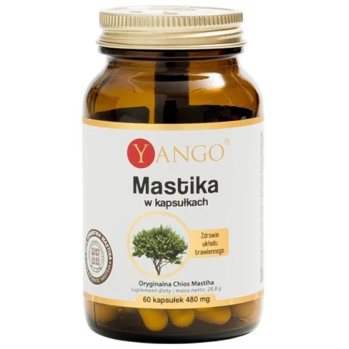 Yango Mastika, 60 kapsułek - Suplement diety z naturalną żywicą Chios Mastiha