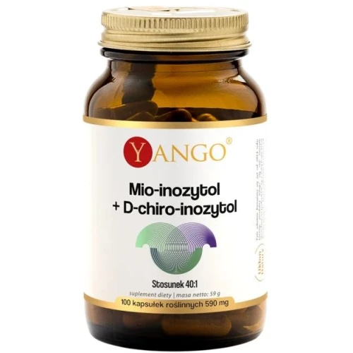 Yango Mio-inozytol + D-chiro-inozytol, 100 kapsułek - Dla wsparcia naturalnej równowagi hormonalnej kobiet