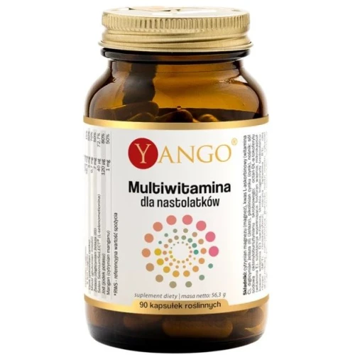 Yango Multiwitamina dla nastolatków, 90 kapsułek - Wsparcie odporności, energii i koncentracji