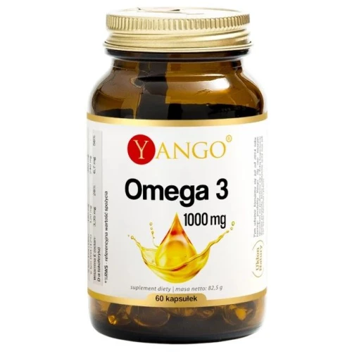 Yango Omega 3 1000 mg, 60 kapsułek - Wsparcie serca, mózgu i oczu