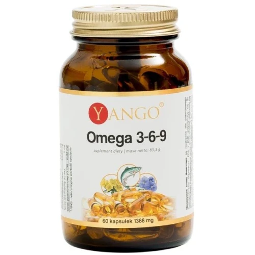Yango Omega 3-6-9, 60 kapsułek - Źródło niezbędnych kwasów tłuszczowych