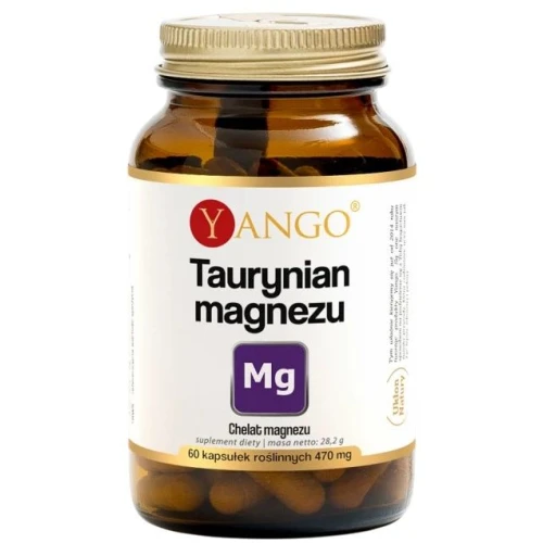Yango Taurynian magnezu, 60 kapsułek - Wsparcie układu nerwowego i mięśni