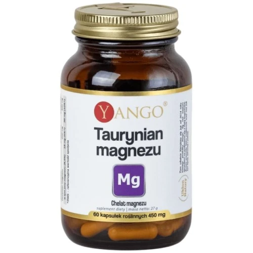 Yango Taurynian Magnezu, 60 kapsułek - Magnez połączony z aminokwasem tauryną