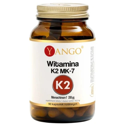 Yango Witamina K2 MK-7, 90 kapsułek - Wsparcie kości i prawidłowego krzepnięcia krwi