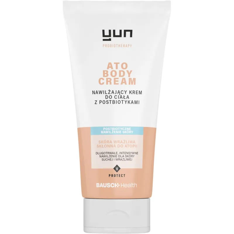 Yun ATO Body Cream Nawilżający krem do ciała z postbiotykami, 200 ml - Do skóry suchej, wrażliwej i skłonnej do atopii