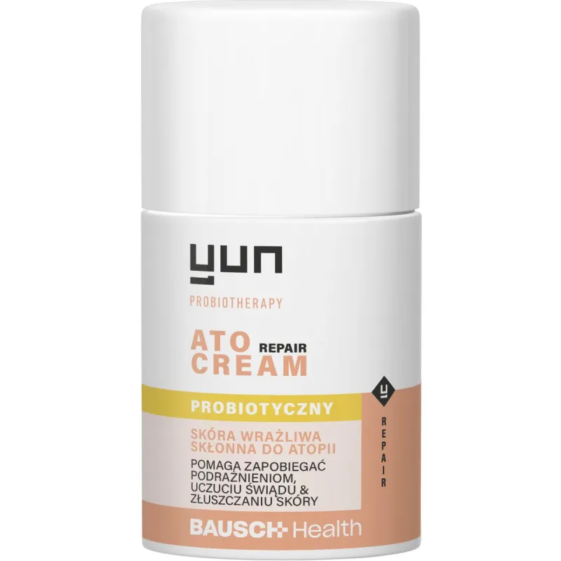 Yun ATO Repair Cream Krem probiotyczny, 50 ml - Do skóry suchej, wrażliwej i skłonnej do atopii
