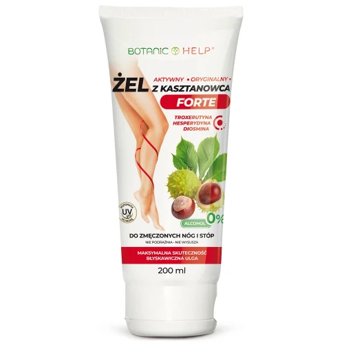 Żel z kasztanowca forte, 200 ml - Do zmęczonych nóg i stóp