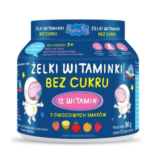 Żelki Witaminki Bez cukru, 90 g - Z witaminami wspomagającymi układ odpornościowy i nerwowy