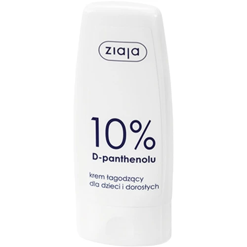 Ziaja 10% D-panthenolu Krem łagodzący dla dzieci i dorosłych, 60 ml - Regenerująca pielęgnacja skóry podrażnionej i wrażliwej