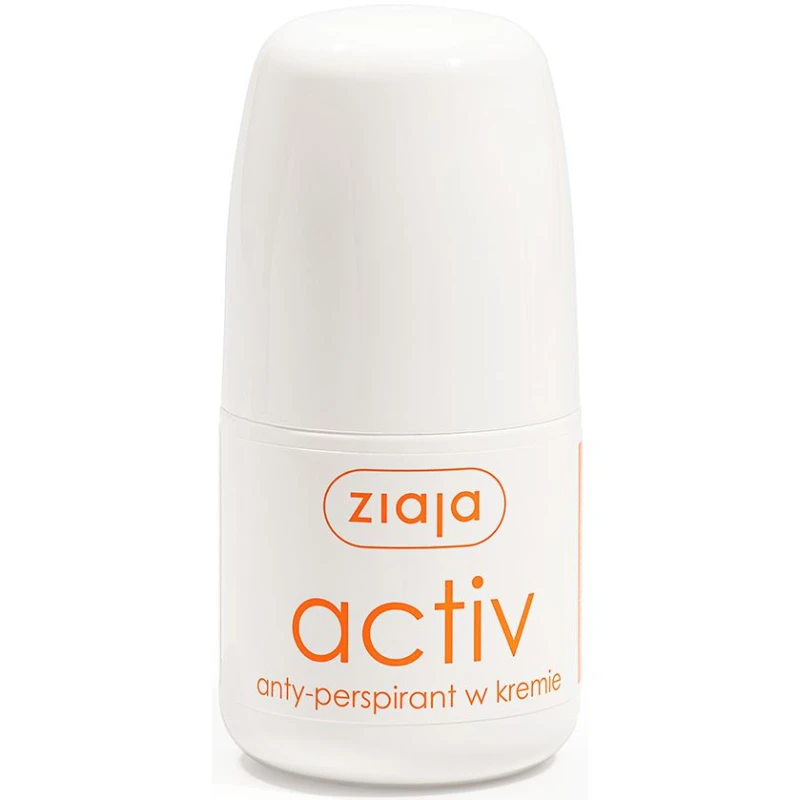 Ziaja Activ Antyperspirant w kremie, roll-on, 60 ml - Reguluje wydzielanie potu i neutralizuje jego zapach