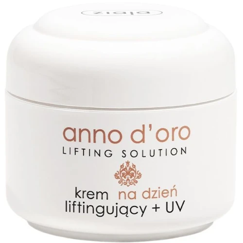 Ziaja Anno d'oro Krem na dzień liftingujący + UV, 50 ml - Zaawansowana pielęgnacja przeciwzmarszczkowa 40+
