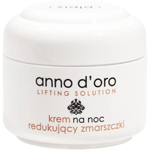 Ziaja Anno d'oro Krem na noc redukujący zmarszczki, 50 ml - Intensywna regeneracja skóry 40+