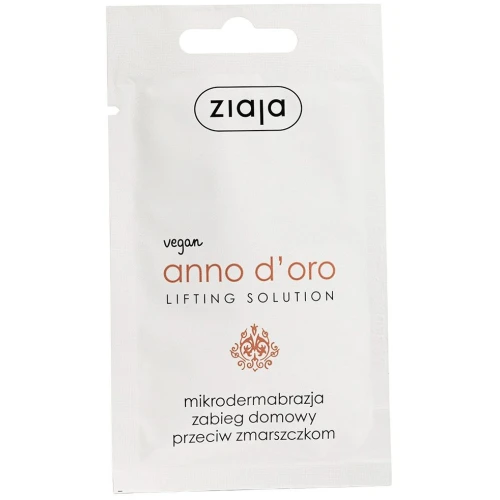Ziaja Anno d'oro Mikrodermabrazja zabieg domowy, 7 ml - Przeciwzmarszczkowy peeling do cery dojrzałej 40+