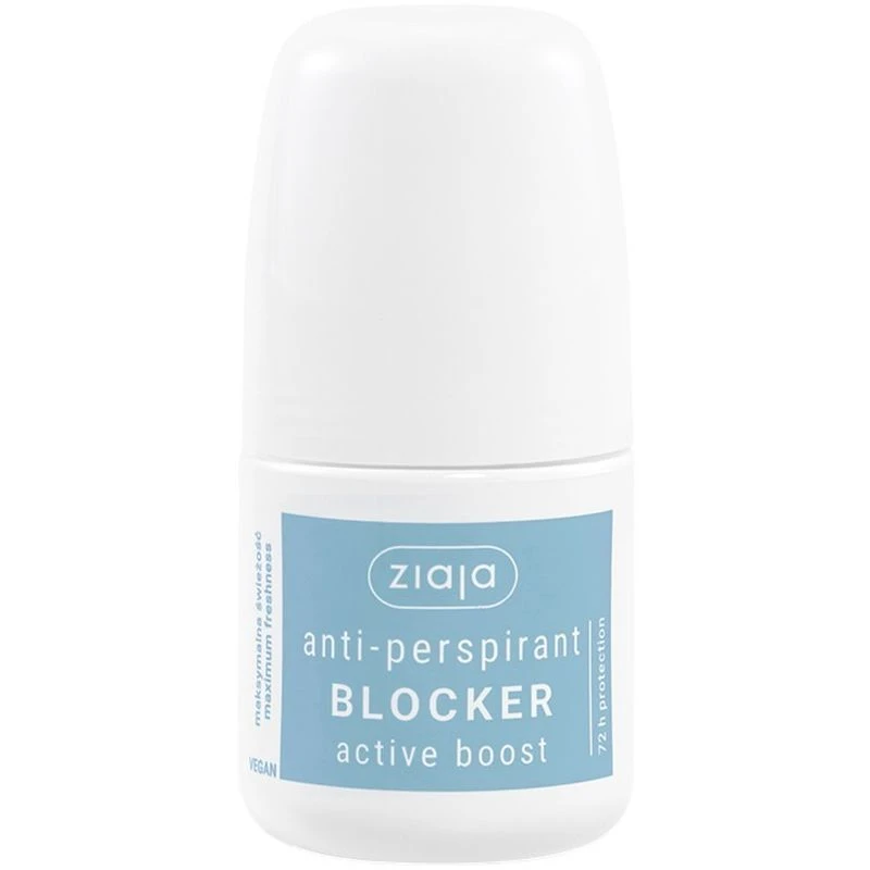Ziaja Anti-Perspirant Blocker Active Boost Roll-on, 60 ml - Na nadmierne pocenie