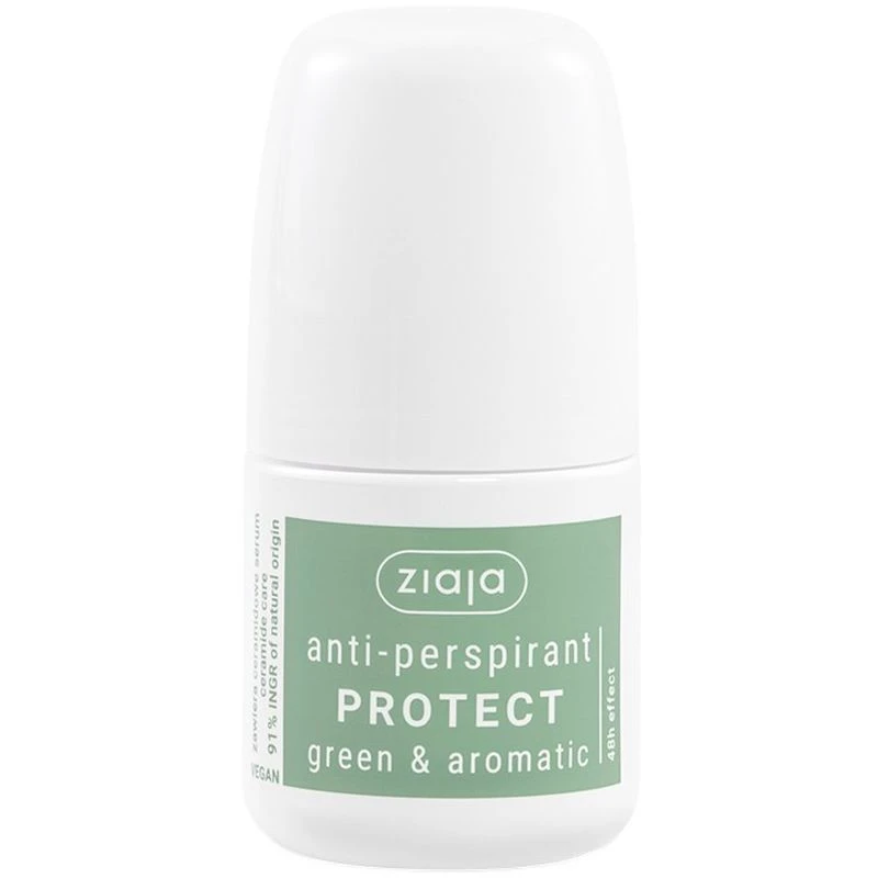 Ziaja Anti-Perspirant Protect Green & Aromatic Roll-on, 60 ml - Ochrona przed potem i efekt dry touch
