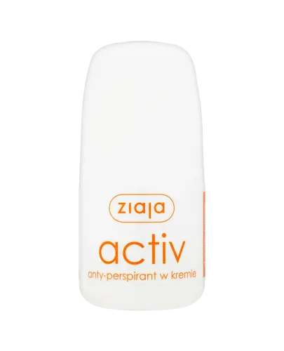 Ziaja Activ Antyperspirant w kremie, roll-on, 60 ml - Reguluje wydzielanie potu i neutralizuje jego zapach