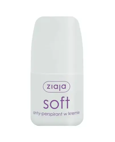 Ziaja Soft, antyperspirant w kremie, roll-on 60 ml - Ogranicza wydzielanie potu i chroni przed brzydkim zapachem