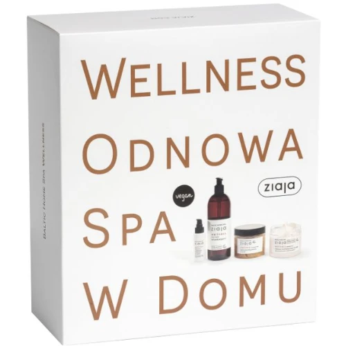 Ziaja Baltic Home SPA Wellness, krem do twarzy 50 ml + żel 500 ml + peeling 300 ml + krem do ciała 300 ml - Zestaw do pielęgnacji skóry suchej
