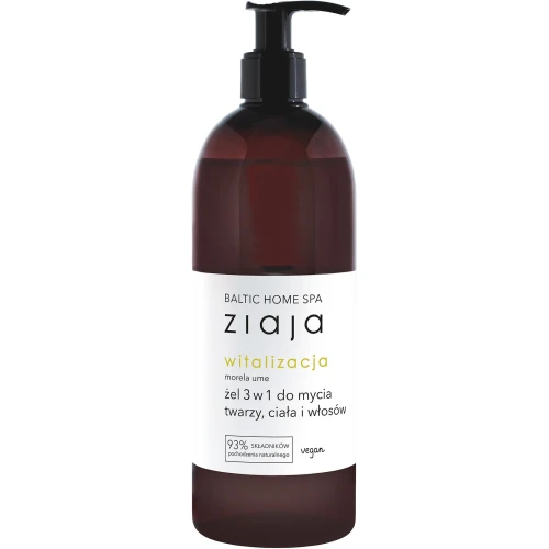 Ziaja Baltic Home SPA Witalizacja Żel do mycia 3w1, 500 ml - Delikatny dla skóry i włosów