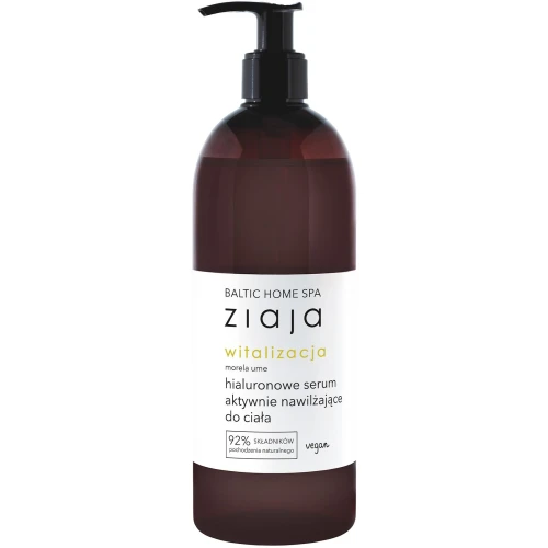 Ziaja Baltic Home SPA Witalizacja Hialuronowe serum aktywnie nawilżające do ciała, 400 ml - Zapewnia długotrwałe nawilżenie i miękkość skóry
