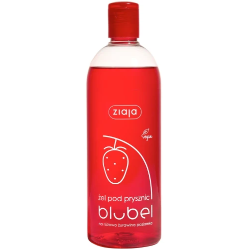 Ziaja Blubel Żurawina Poziomka Żel pod prysznic, 500 ml - Nawilża i wygładza skórę