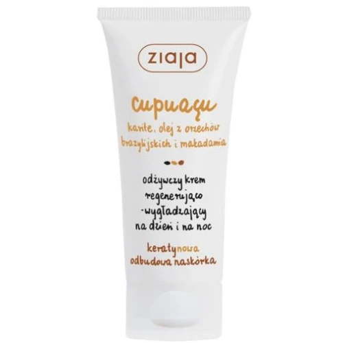 Ziaja Cupuacu Odżywczy krem regenerująco-wygładzający na dzień i noc, 50 ml - Regeneracja i nawilżenie skóry twarzy