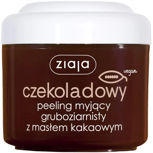 Ziaja Czekoladowy Peeling myjący gruboziarnisty, 200 ml - Z masłem kakaowym