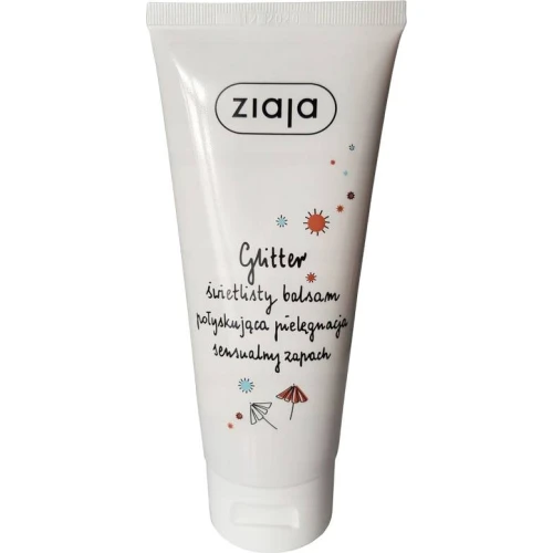 Ziaja Glitter, świetlisty balsam do ciała, 100 ml - Nadaje skórze złoto-srebrnego blasku