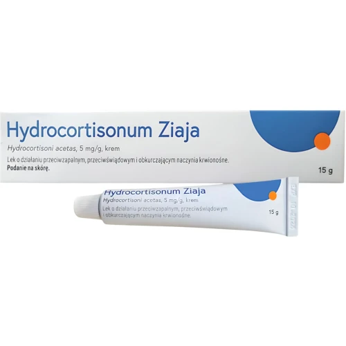 Ziaja Hydrocortisonum 5 mg/g, Krem, 15 g - Lek na alergiczne stany zapalne skóry