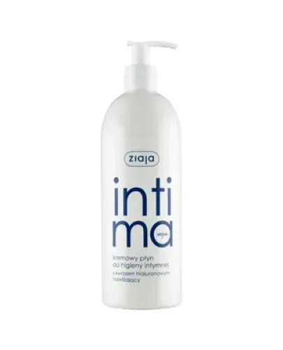 Ziaja Intima Kremowy płyn do higieny intymnej, 500 ml - Płyn z kwasem hialuronowym dla kobiet w każdym wieku