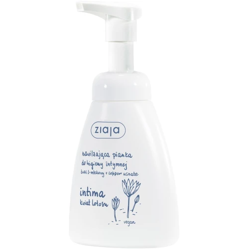 Ziaja Intima Nawilżająca pianka do higieny intymnej, 250 ml - Z ekstraktem z kwiatu lotosu i kwasem mlekowym