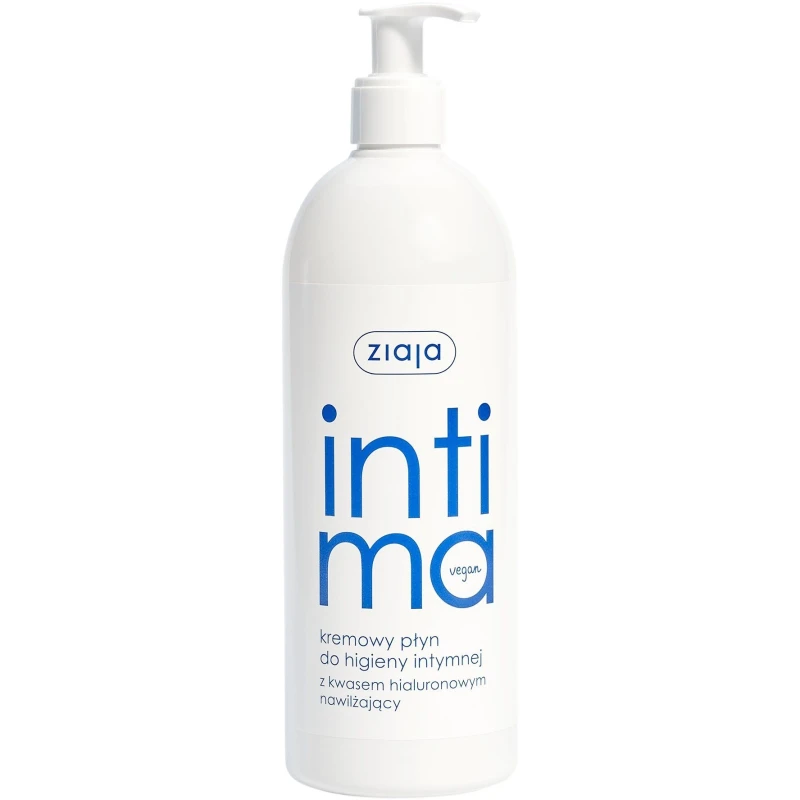 Ziaja Intima Kremowy płyn do higieny intymnej z kwasem hialuronowym, 500 ml - Dla kobiet w każdym wieku