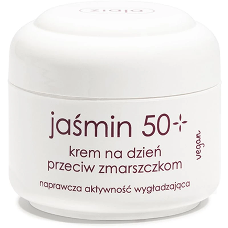 Ziaja Jaśmin 50+ Krem przeciw zmarszczkom na dzień SPF 6, 50 ml - Odżywienie i regeneracja skóry dojrzałej
