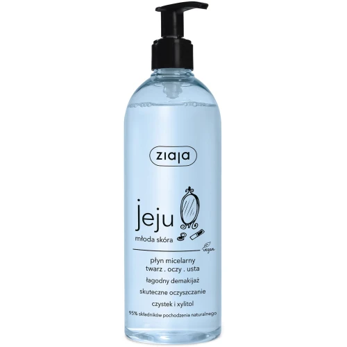 Ziaja Jeju Płyn micelarny, 390 ml - Do twarzy, oczu i ust