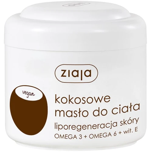 Ziaja Kokosowe masło do ciała, 200 ml - Intensywne nawilżenie i regeneracja