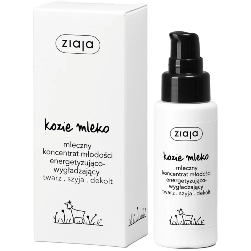 Ziaja Kozie Mleko Mleczny koncentrat młodości energetyzująco-wygładzający, 50 ml - Z proteinami koziego mleka