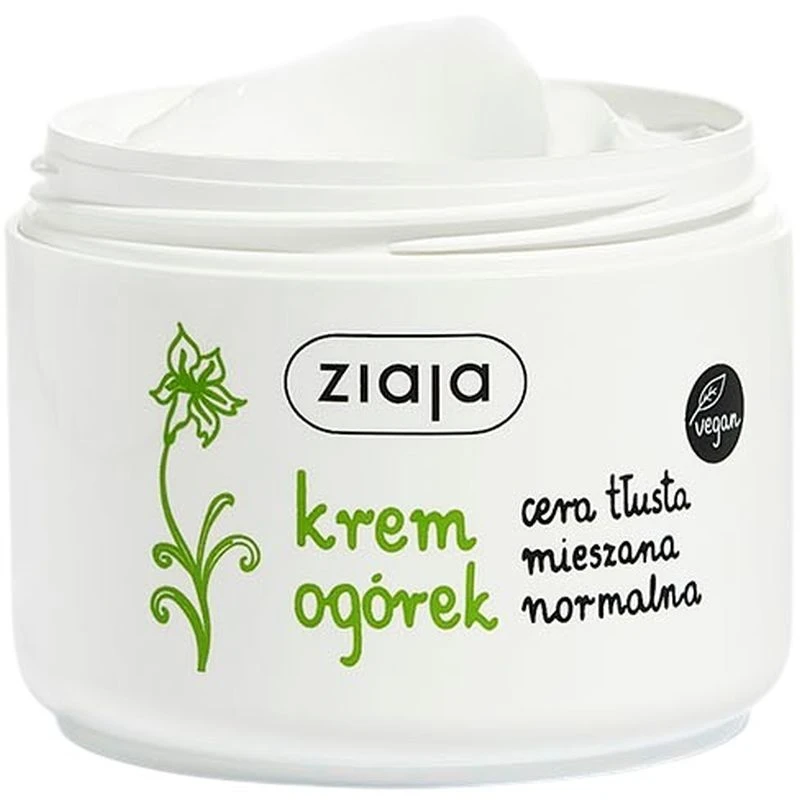 Ziaja Ogórek, krem 100 ml - Do pielęgnacji cery normalnej, tłustej i mieszanej