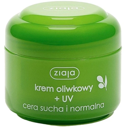 Ziaja Krem oliwkowy + UV, 50 ml - Regenerująca ochrona skóry suchej i normalnej
