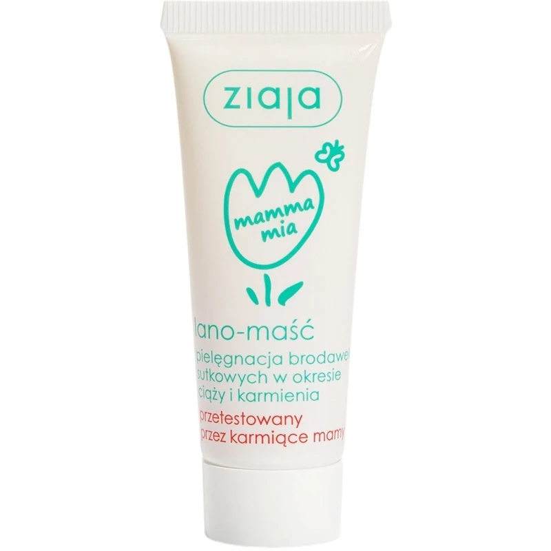 Ziaja Mamma Mia Lano-maść, 15 ml - Pielęgnacja brodawek sutkowych w okresie ciąży i karmienia