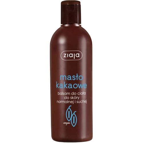 Ziaja Masło Kakaowe Balsam do ciała, 300 ml - Nawilżenie, regeneracja i odżywienie skóry normalnej i suchej