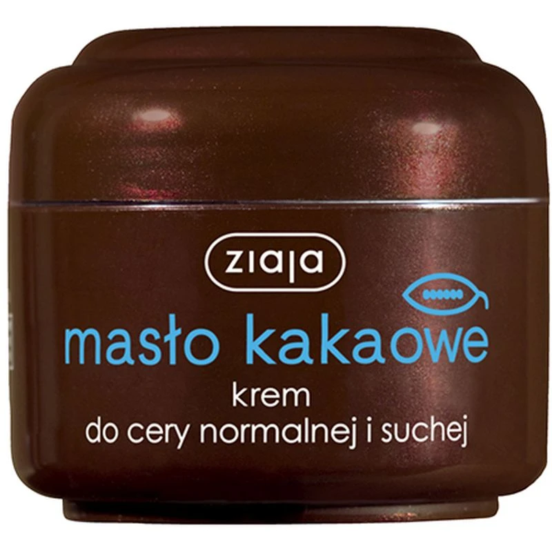 Ziaja Masło Kakaowe Krem do cery normalnej i suchej, 50 ml - Regeneruje, wygładza i chroni