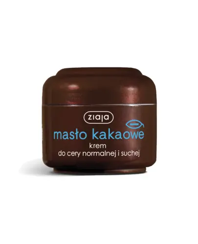 Ziaja Masło Kakaowe Krem do cery normalnej i suchej, 50 ml - Regeneruje, wygładza i chroni